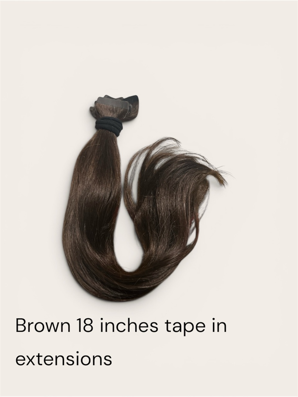 Brown 18" Tape-In Hair Extensions - Natural Brown